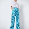 Noisy May HIGH WAISTED SATIN TROUSERS -Noisy May Shop 27023714 AzureBlue 998561 007