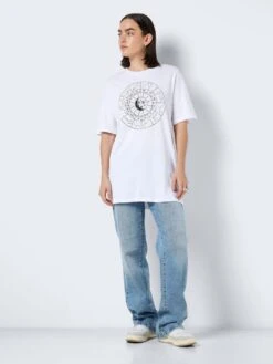 Noisy May LONG PRINT TOP 10 Noisy May LONG PRINT TOP -Noisy May Shop 27023848 BrightWhite 1005259 004