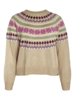 Noisy May CURVE KNITTED PULLOVER -Noisy May Shop 27023886 Eggnog 1001092 001