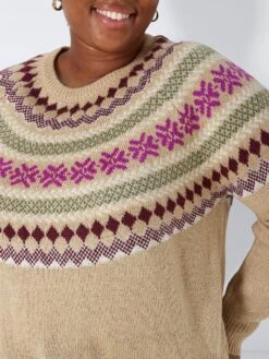 Noisy May CURVE KNITTED PULLOVER -Noisy May Shop 27023886 Eggnog 1001092 006