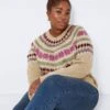 Noisy May CURVE KNITTED PULLOVER -Noisy May Shop 27023886 Eggnog 1001092 007