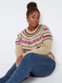 Noisy May CURVE KNITTED PULLOVER