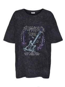 Noisy May CURVE PRINT T-SHIRT -Noisy May Shop 27024193 Black 1030233 001