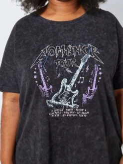 Noisy May CURVE PRINT T-SHIRT -Noisy May Shop 27024193 Black 1030233 006