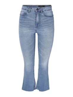 Noisy May NMSALLIE CROPPED FLARED JEANS -Noisy May Shop 27024232 LightBlueDenim 001