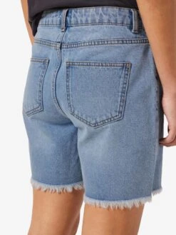 Noisy May NORMAL WAISTED FRILL DENIM SHORTS -Noisy May Shop 27024243 LightBlueDenim 008