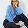 Noisy May KNITTED WRAP CARDIGAN -Noisy May Shop 27024304 AzureBlue 007
