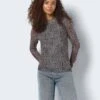 Noisy May HIGH NECK MESH TOP 2 Noisy May HIGH NECK MESH TOP -Noisy May Shop 27024313 Oatmeal 1127470 007