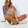 Noisy May MULTI-COLOURED KNITTED PULLOVER -Noisy May Shop 27024320 VibrantOrange 1011182 007