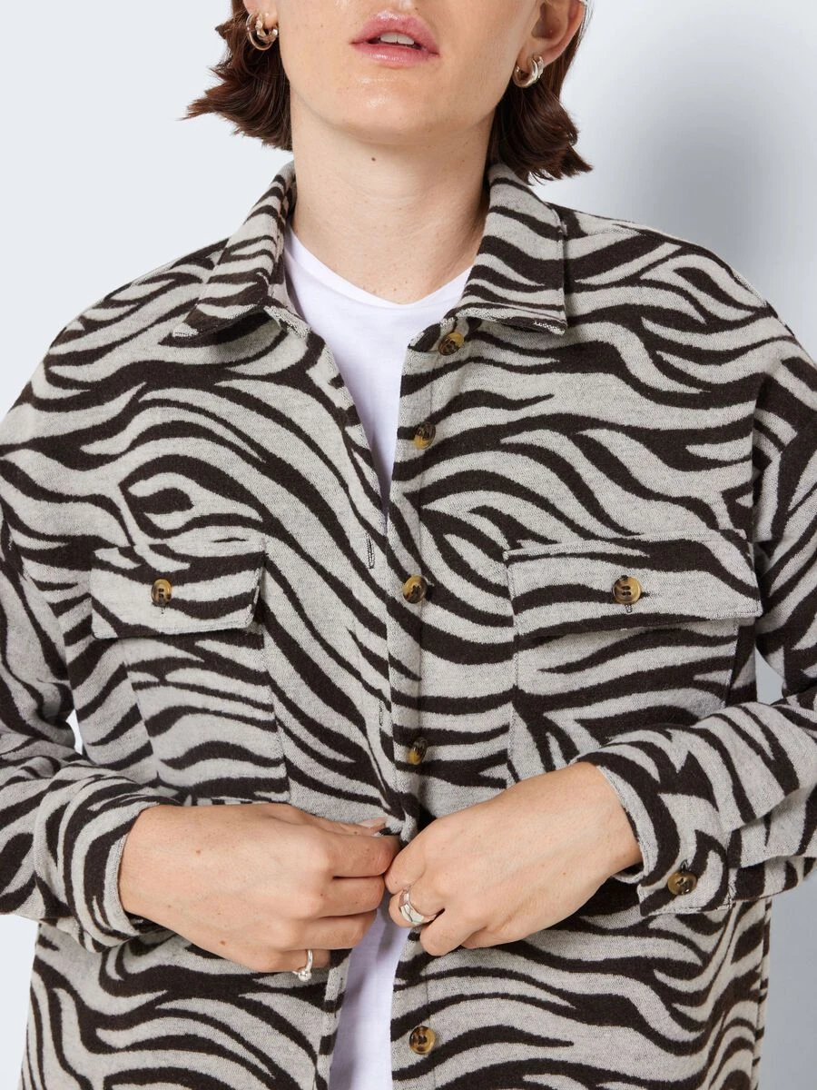 Noisy May LOOSE FIT ZEBRA SHIRT 7 Noisy May LOOSE FIT ZEBRA SHIRT - Image 5