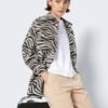 Noisy May LOOSE FIT ZEBRA SHIRT -Noisy May Shop 27024524 PearledIvory 1012980 007