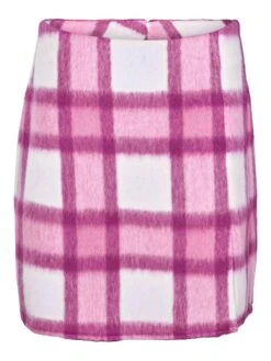 Noisy May CHEQUERED MINI SKIRT -Noisy May Shop 27024560 PinkYarrow 1014017 001