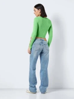 Noisy May LONG SLEEVED CUT-OUT TOP -Noisy May Shop 27024576 AbsintheGreen 005