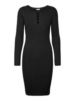 Noisy May CUT-OUT KNITTED DRESS -Noisy May Shop 27024584 Black 001