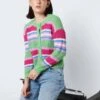 Noisy May STRIPED KNITTED CARDIGAN