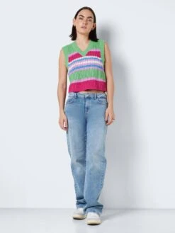 Noisy May MULTI-COLOURED KNITTED TOP -Noisy May Shop 27024608 AbsintheGreen 1014422 004