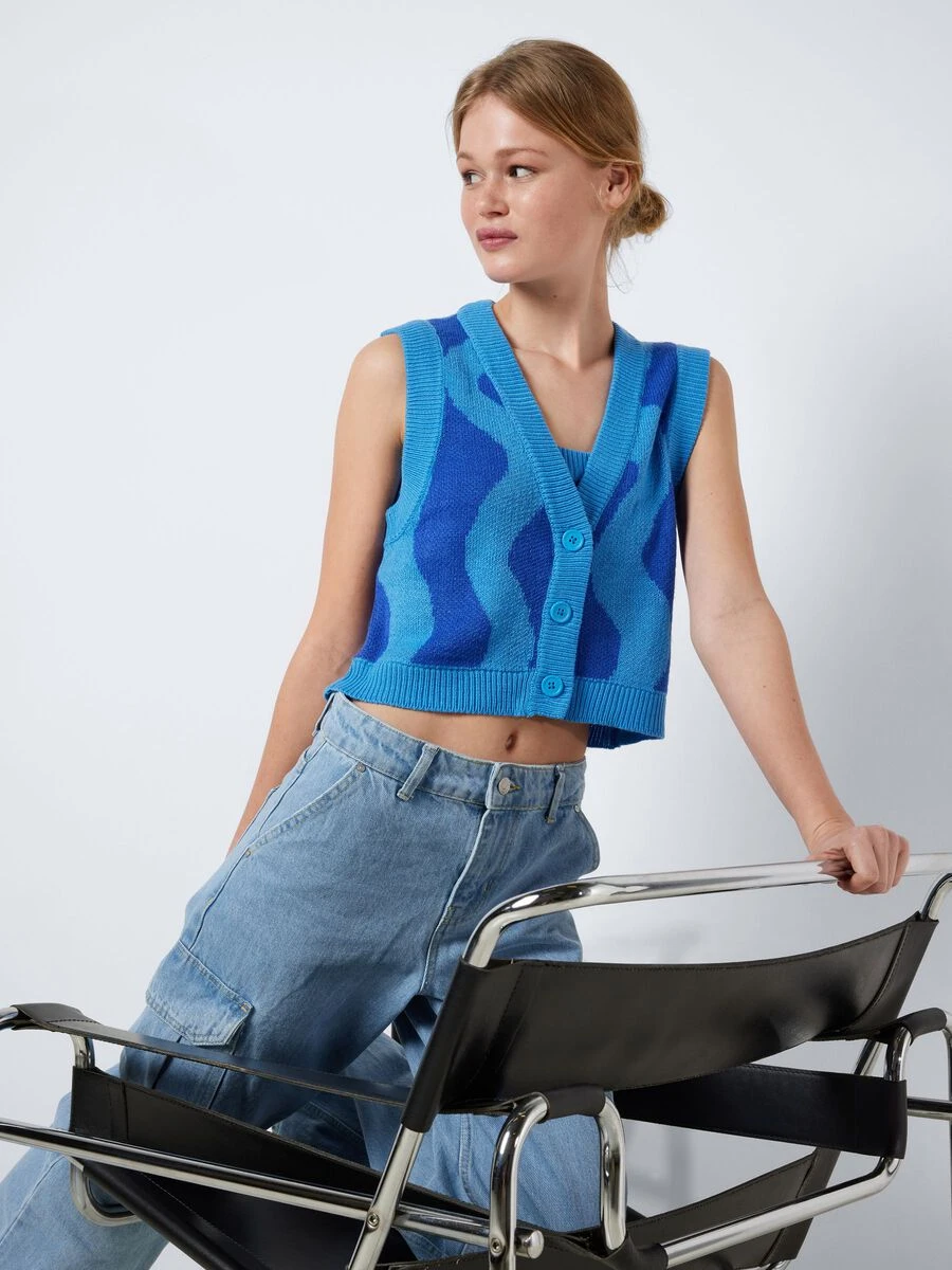 Noisy May SLEEVELESS KNITTED CARDIGAN 3 Noisy May SLEEVELESS KNITTED CARDIGAN