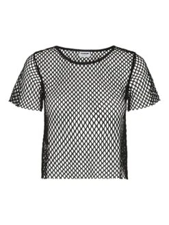 Noisy May CROPPED NET TOP -Noisy May Shop 27024647 Black 001