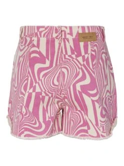 Noisy May HIGH WAISTED PRINTET DENIM SHORTS -Noisy May Shop 27024681 BrazzilianSand 1021052 002