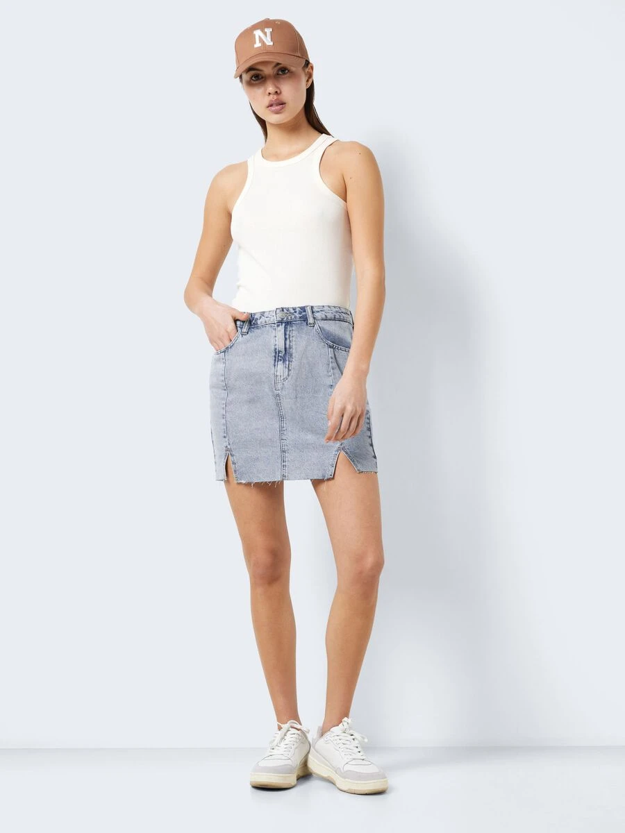 Noisy May HIGH WAISTED SLIT DENIM SKIRT 3 Noisy May HIGH WAISTED SLIT DENIM SKIRT