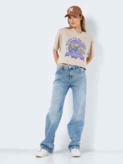 Noisy May CROPPED PRINT TOP 10 Noisy May CROPPED PRINT TOP -Noisy May Shop 27024746 Humus 1018880 004