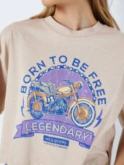 Noisy May CROPPED PRINT TOP 12 Noisy May CROPPED PRINT TOP -Noisy May Shop 27024746 Humus 1018880 006