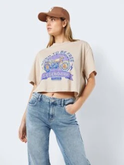 Noisy May CROPPED PRINT TOP