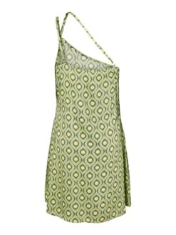 Noisy May SHORT ONE SHOULDER DRESS -Noisy May Shop 27024769 QuietGreen 1018577 002