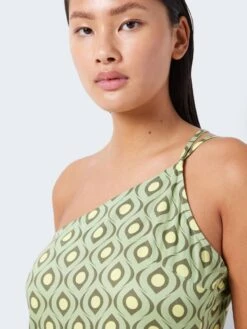 Noisy May SHORT ONE SHOULDER DRESS -Noisy May Shop 27024769 QuietGreen 1018577 006