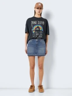 Noisy May LOW WAISTED DENIM SKIRT -Noisy May Shop 27024778 MediumBlueDenim 004