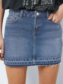 Noisy May LOW WAISTED DENIM SKIRT -Noisy May Shop 27024778 MediumBlueDenim 006