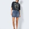 Noisy May LOW WAISTED DENIM SKIRT -Noisy May Shop 27024778 MediumBlueDenim 007