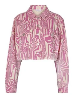 Noisy May CROPPED PRINTET DENIM JACKET 13 Noisy May CROPPED PRINTET DENIM JACKET -Noisy May Shop 27024798 BrazzilianSand 1021051 001