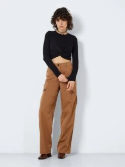 Noisy May LONG SLEEVED KNOT DETAIL TOP -Noisy May Shop 27024890 Black 004