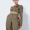 Noisy May CROPPED TIE STRING BLAZER