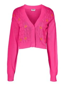 Noisy May EMBROIDERED CARDIGAN -Noisy May Shop 27024957 PinkYarrow 1036142 001