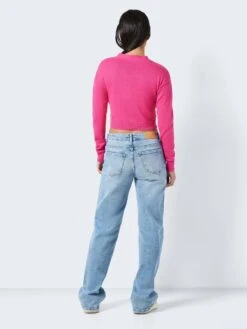 Noisy May EMBROIDERED CARDIGAN -Noisy May Shop 27024957 PinkYarrow 1036142 005