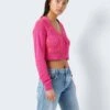 Noisy May EMBROIDERED CARDIGAN 1 Noisy May EMBROIDERED CARDIGAN -Noisy May Shop 27024957 PinkYarrow 1036142 007