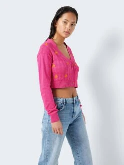 Noisy May EMBROIDERED CARDIGAN