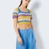 Noisy May CROCHET-LIKE TOP 1 Noisy May CROCHET-LIKE TOP -Noisy May Shop 27024959 AzureBlue 1020957 007