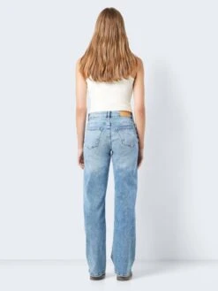 Noisy May NMYOLANDA NORMAL WAISTED WIDE LEG JEANS -Noisy May Shop 27025064 LightBlueDenim 005