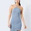 Noisy May HALTERNECK DENIM DRESS