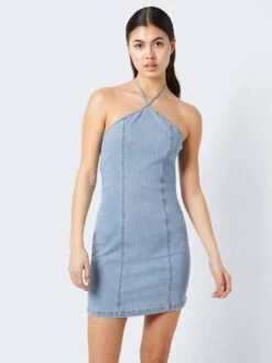 Noisy May HALTERNECK DENIM DRESS