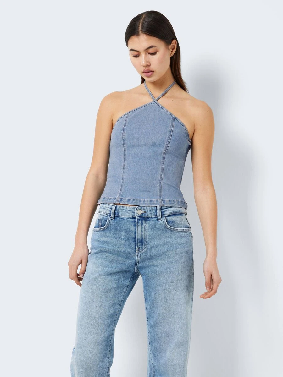 Noisy May DENIM HALTER NECK TOP 4 Noisy May DENIM HALTER NECK TOP - Image 2
