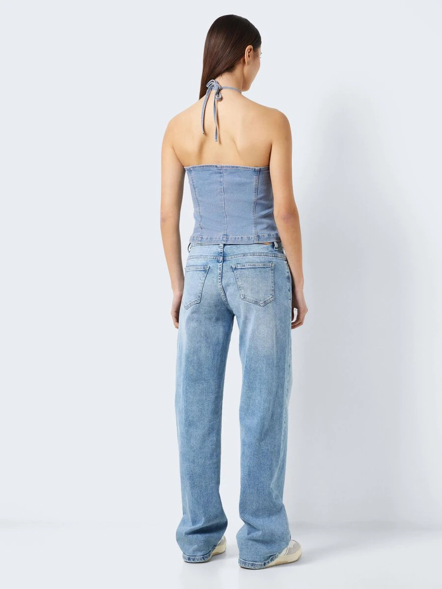 Noisy May DENIM HALTER NECK TOP 6 Noisy May DENIM HALTER NECK TOP - Image 4
