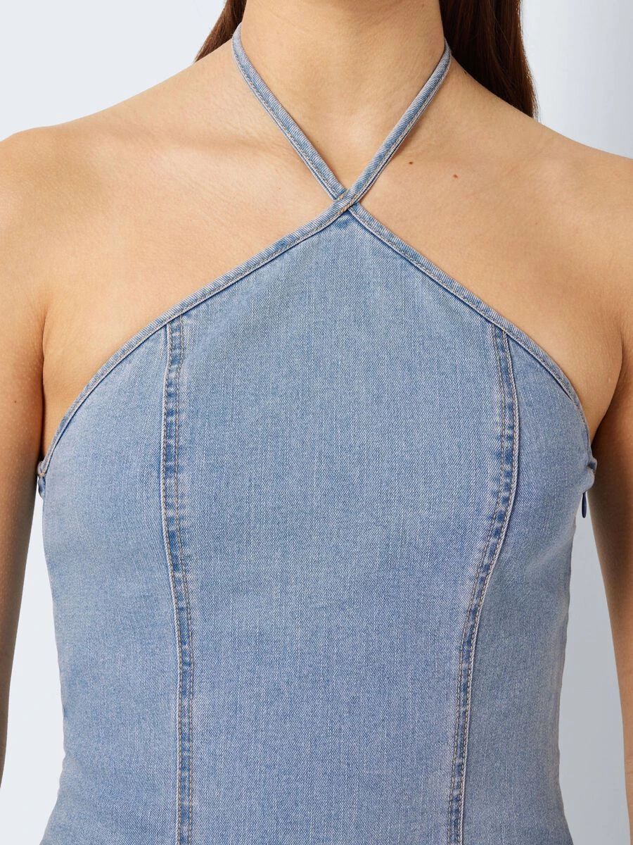 Noisy May DENIM HALTER NECK TOP 7 Noisy May DENIM HALTER NECK TOP - Image 5