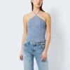 Noisy May DENIM HALTER NECK TOP -Noisy May Shop 27025136 LightBlueDenim 007