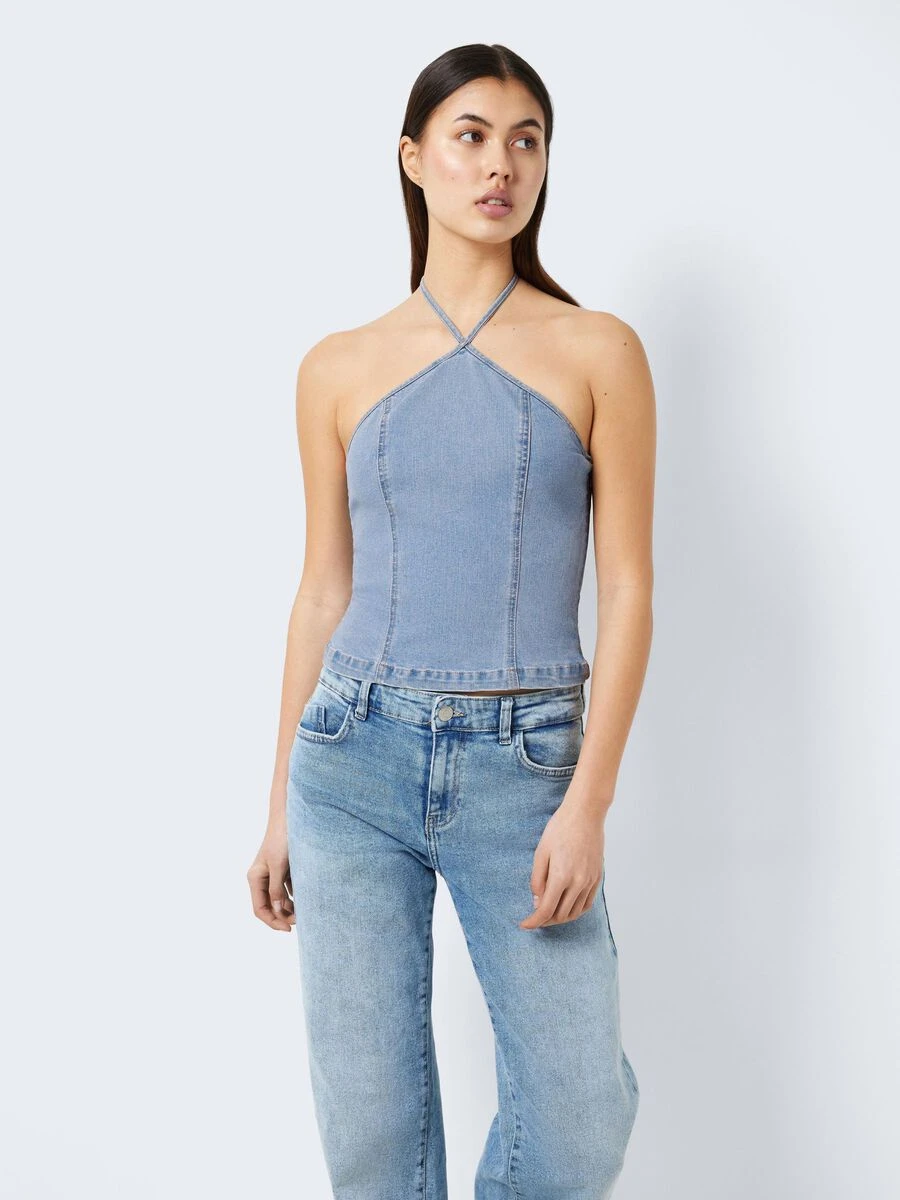 Noisy May DENIM HALTER NECK TOP 3 Noisy May DENIM HALTER NECK TOP