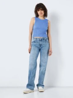 Noisy May SLEEVELESS KNITTED TOP -Noisy May Shop 27025179 AzureBlue 1023352 004