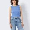 Noisy May SLEEVELESS KNITTED TOP 2 Noisy May SLEEVELESS KNITTED TOP -Noisy May Shop 27025179 AzureBlue 1023352 007